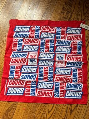 Vintage 80s New York Giants Bandana Deadstock NFL Football USA Made